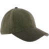 Casquette forme baseball en tweed, visiere unie