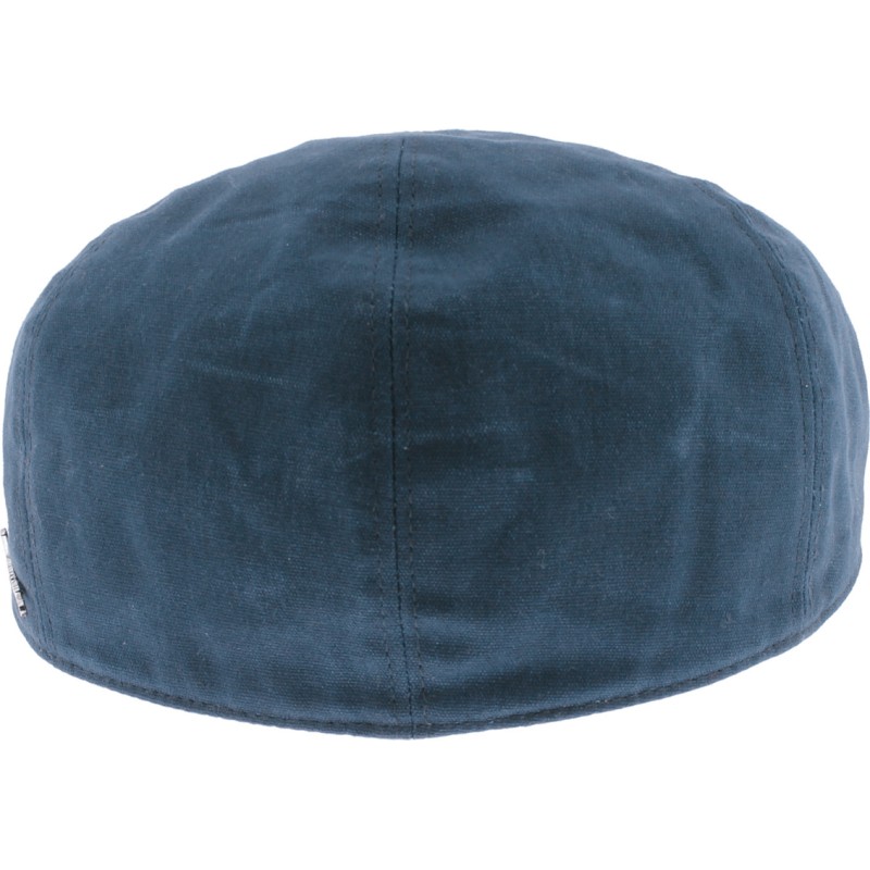 Casquette plate imperméable en coton huilé