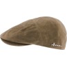 Waterproof waxed cotton flat cap