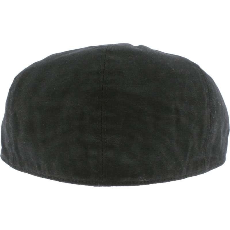 Casquette plate imperméable en coton huilé