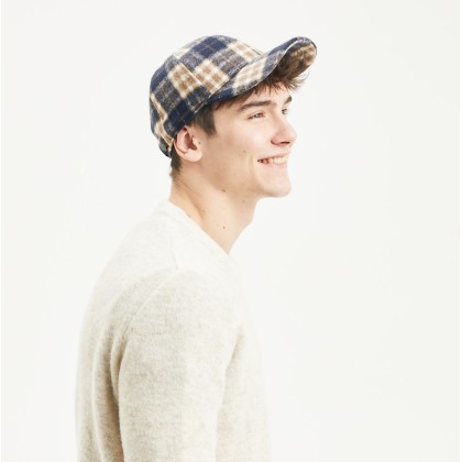 Casquette de forme baseball en tartan