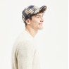 Casquette de forme baseball en tartan