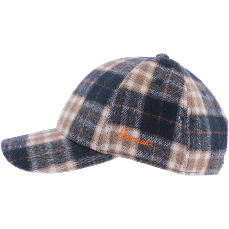 Casquette de forme baseball en tartan