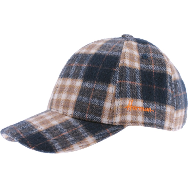 Casquette de forme baseball en tartan