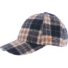 Casquette de forme baseball en tartan