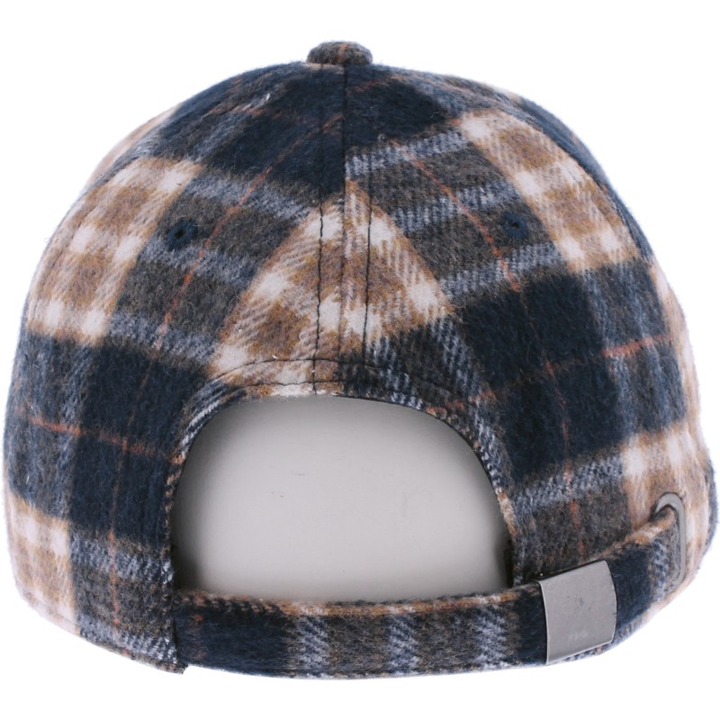 Casquette de forme baseball en tartan