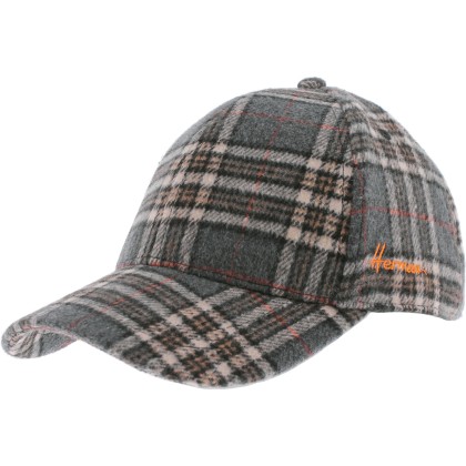 casquette baseball herman 1874 en tissu motif tartan ( carreaux )