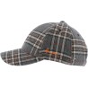 Casquette de forme baseball en tartan