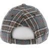 Casquette de forme baseball en tartan