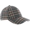 casquette herman baseball adulte, en tissu motif tartan