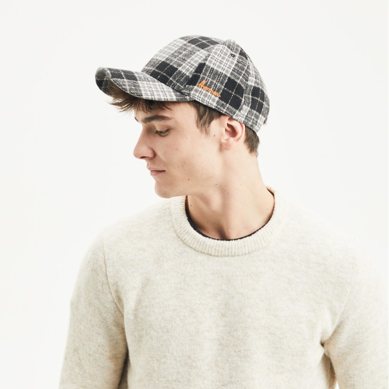 Casquette de forme baseball en tartan