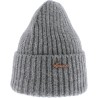 Plain ribbed adult beanie with cuff