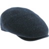 Herringbone tweed flat cap