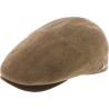 Flat cap in corduroy fabric