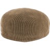 Flat cap in corduroy fabric