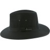 Large brim waterproof hat in waxed cotton