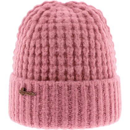 Adult plain ribbed cuffed beanie