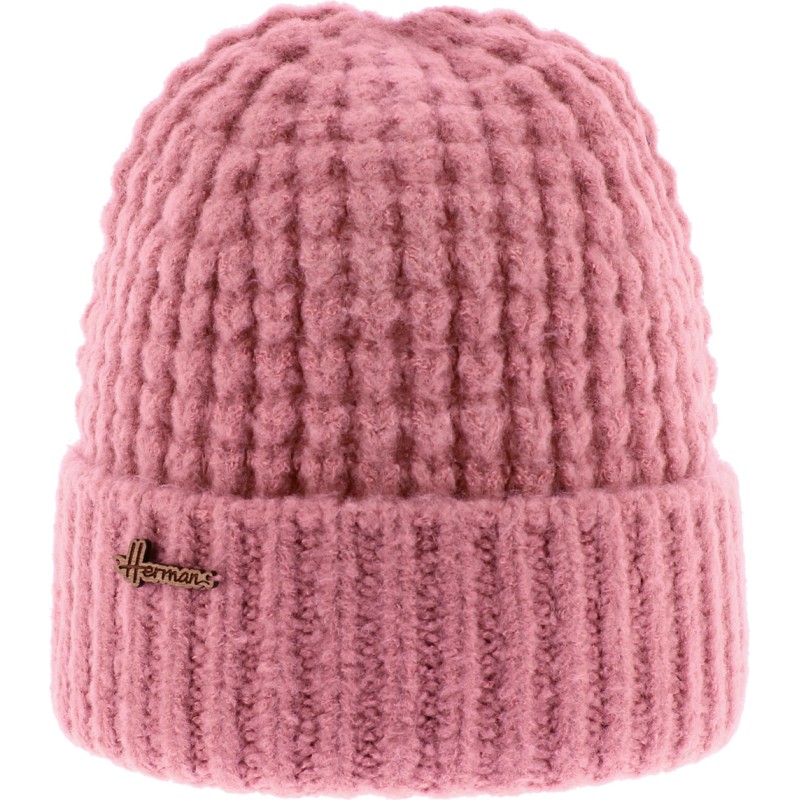 Adult plain ribbed cuffed beanie