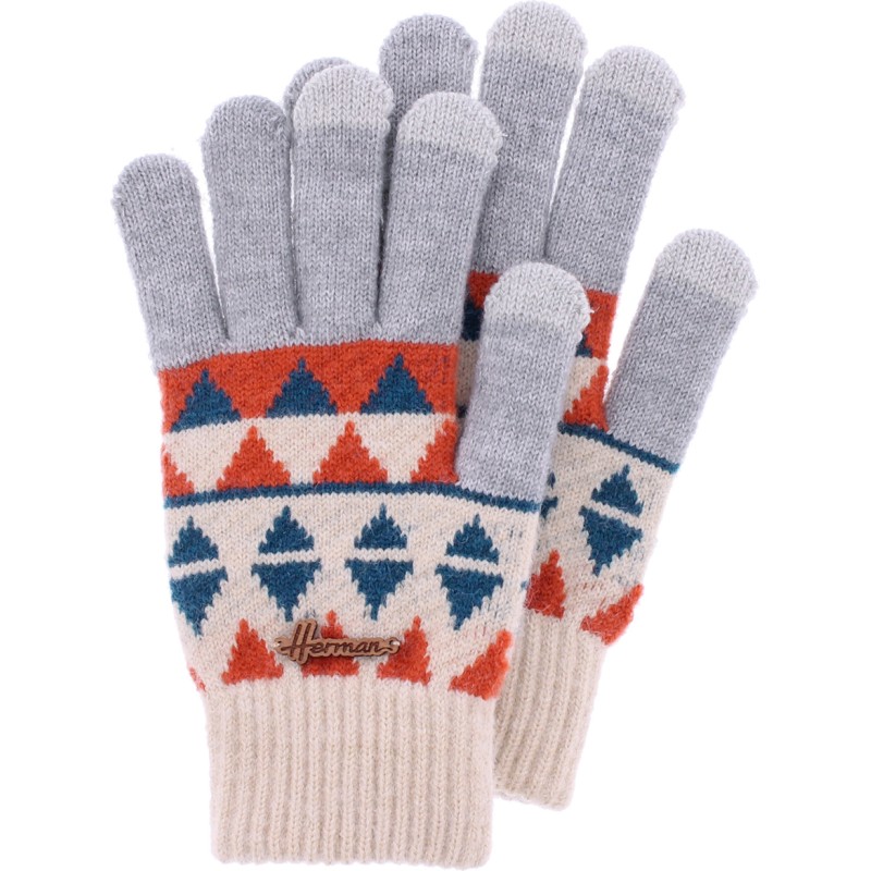 Set composé d'un bonnet à pompon, d'une paire de gants tactiles et d'u