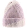 Two-tone ribbed adult beanie with cuff