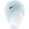 Plain ribbed adult soft beanie with cuff