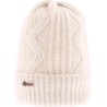 Plain ribbed adult soft beanie with cuff