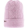 Plain ribbed adult soft beanie with cuff