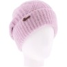 Plain ribbed adult soft beanie with cuff