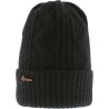 Plain ribbed adult soft beanie with cuff