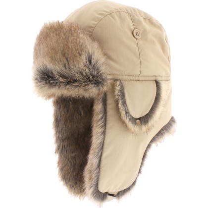 Faux fur hat, with 2 closing positions