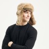 Faux fur hat, with 2 closing positions