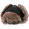 Faux fur hat, with 2 closing positions