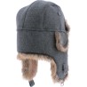 Faux fur hat, with 2 closing positions