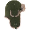 Faux fur hat, with 2 closing positions