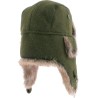 Faux fur hat, with 2 closing positions