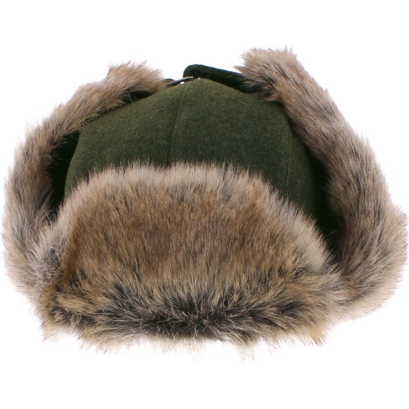 Faux fur hat, with 2 closing positions