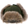 Faux fur hat, with 2 closing positions