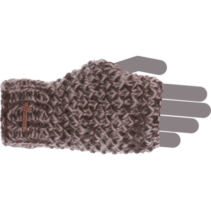 mitaines gants ouvert en maille hiver