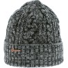 Men's plain twisted beanie with turn-up