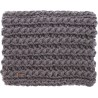 Mega plain color adult neckwarmer knitted with 30% wool yarn. Lined in