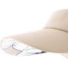 Plain color visor with tightening buckle