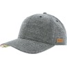 Casquette baseball unie avec motif tropical sous la visière. Fermeture