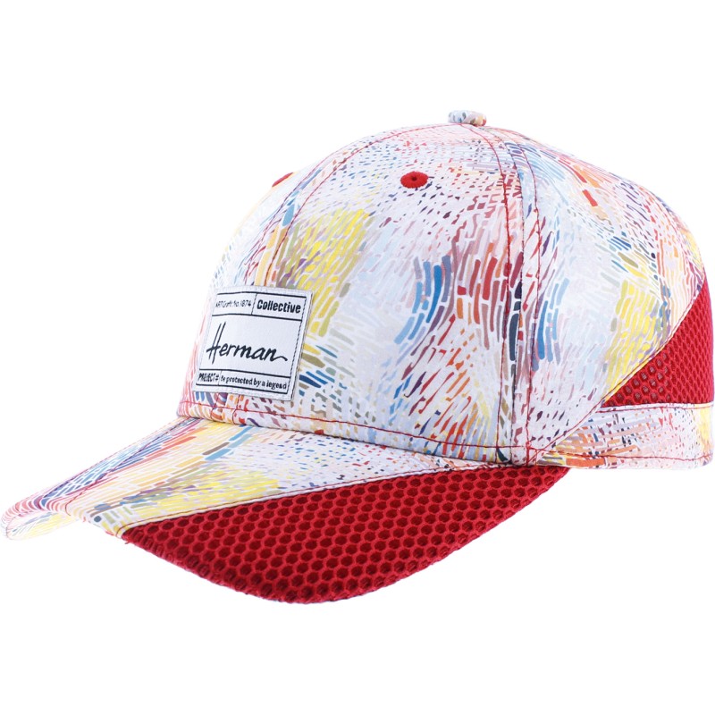 Pattern  baseball cap and plain mesh with velcro closing