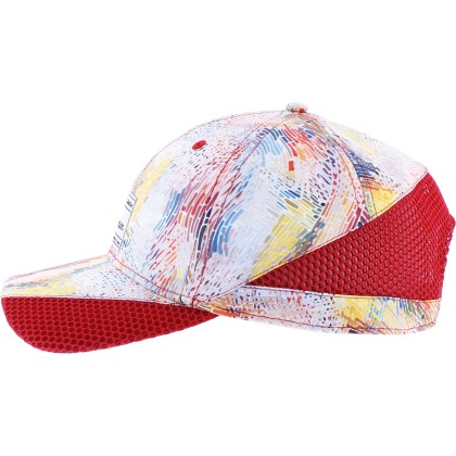 Pattern  baseball cap and plain mesh with velcro closing