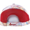 Pattern  baseball cap and plain mesh with velcro closing