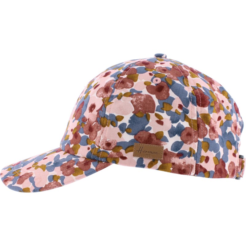 Flower pattern baseball cap. Velcro closing