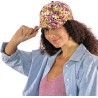 Flower pattern baseball cap. Velcro closing