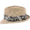 natural straw small brim hat