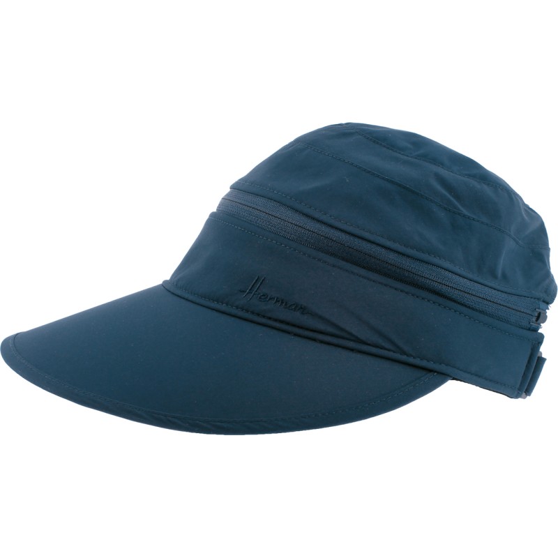 Casquette / visière femme sport, dessus dézippable, UPF50