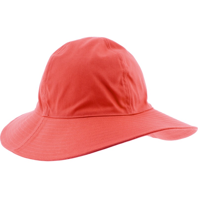 chapeau de femme bob herman en coton coloris rouge corail